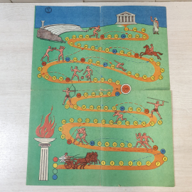 Настольная игра "Олимпийские игры", картон, СССР